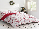 Christmas Santa Como Dahlia Quilt / Doona / Duvet Cover set V745-AQ044025K3