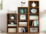 3 Piece Bamboo Adjustable Shelf Set Bookcase Display Storage Rack Stand V63-838791