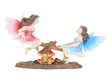 Fairy Statue Ornament Seesaw Figure Resin Realistic Figurine Decoration for Garden Home Living Room V1294-YM0710-3115230104211