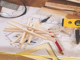 Craft Wood Sticks Light Brown for Decoration DIY Projects 30Pcs V1192-AZ-W-27710