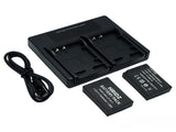 Hridz LP-E17 Batteries & Dual Charger For Canon EOS M6 200D 200D 77D 750D 760D 8000D V571-0728040811829