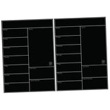 2-Pack Weekly Magnetic Calendar Pads for Refrigerator, Memo Boards Organizer for Notes, Reminders V1369-AZ3-W-12864