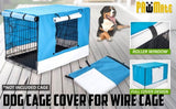 Cage Cover Enclosure for Wire Dog Cage Crate 36in BLUE V274-PET-CV36-BU
