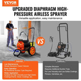Diaphragm Airless Paint Sprayer, 1100 W Efficiency Cart Airless Paint Sprayer, 2000 psi High V952-GMSGYWQPTJ11GUFKJV3