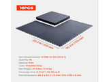 Garage Floor Tiles Interlocking, 16 Pack 513 x 513 x 5 mm Interlocking Modular Garage Flooring V952-PVCLSCKDDPVC9AKRO001V0