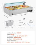 Commercial Food Warmer, 1500W Electric Stainless Steel Steam Food Warmer with Glass Cover, 9-Pan V952-SYSPBWQ913FS5WYYO002V3