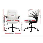 Artiss Executive Office Chair Mid Back White OCHAIR-G-7023-WH