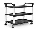 Monvelo Tool Trolley Cart Rolling Utility Storage Organiser Garage Workshop HW0309-BK-3-AU