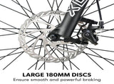 VALK MX7 Electric Bike, Medium frame Mountain ebike, White V219-BIKEMBVAM71A