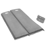 Weisshorn Self Inflating Mattress Camping Sleeping Mat Air Bed Double Set Grey CAMP-MAT-SUE-SIN-GREYX2