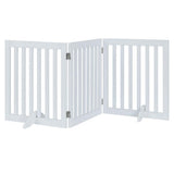 Three Panel Freestanding Dog Gate, White V568-GMW-265-W