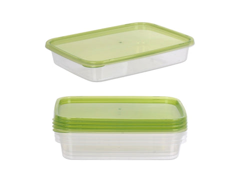 bulk 48 Reusable Microwave-Safe 1Lt Food Container Rect V637-KIT38627