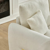 35 "Teddy fabric sofa, modern lounge chair, upholstered with a pillow V1316-W2564P376428