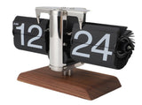 Retro Flip Clock Automatic Page Turning 12 Hours Battery Operated Mechanical Large Number Clock for V1294-YM0901-3115250023511