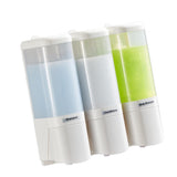 Wall Mount Liquid Soap Dispenser Drip Style Wide Opening 480mlx3 Large Capacity 3 Chamber Manual V1294-YM0901-3112250028711
