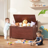 VEVOR Kids Toy Storage Bench Wooden Toy Box Chest 32.68 x 17.91 x 24.02" Cherry V952-XTETCWDYHLBCRKUO3V0