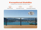 1-Pack Cable Railing Post, 91.4x5x5cm Horizontal-Hole Deck Railing Post with Pre-Drilled Holes, V952-1JZLGZXHS9148RVYS001V0