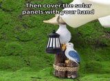 Darzheoy Pelican Garden Statue with Solar Lantern Pelican Solar Light for Outside Decor Sculptures & V1189-WXFWAL-20260326-02376