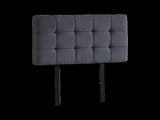 Linen Fabric Single Bed Deluxe Headboard Bedhead - Grey V63-821413