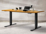Levede Desktop For Motorised Adjustable Black 140X70CM Natural DH1048-140-NT