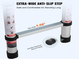 Telescoping Extension Ladder 8.5FT One-button Retraction 375 LBS Capacity V952-SSLTNLSLK85FO00LTV0