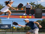 Red and Black T700 Carbon Fiber Pickleball Paddle Set - 16mm Textured Matte Finish with Oxford Carry V888-ELOSUNG47349