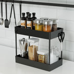 2 Tier Multi-Purpose Under Sink Organizer Shelf Storage Rack for Bathroom and Kitchen V178-84411