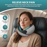 Travel Neck Pillows for Airplanes - 360&deg Ergonomic Memory Foam Travel Pillow - Relief Neck Pain with V1107-NECK PILLOW2