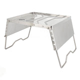 Stove Stand Rack Stainless Steel Silver Foldable Multifunctional Portable Picnic Pot Bracket for V1294-YM0716-3118220165011