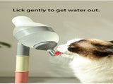Pink Base Adjustable Height Pet Water Dispenser with Food Bowl Base - Non-Drip Bottle Feeder Station V888-ELOSUNG23871