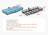 60" x 24" x 14", Hitch Cargo Carrier, 500 lbs Capacity Hitch Cargo Carrier with Anti-Rattle Hitch V952-GZBDPDECKFGZO1MA7V0