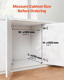 VEVOR Pullout Trash Can for Kitchen Cabinets, 201010L Double Under Sink Garbage Waste Recycling V952-CFLJTDTHSST4PX1IZV0