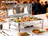 5-Star Chef 9L Chafing Dish Buffet Warmer Food Warmer Catering Server CD-9L-90P-SS