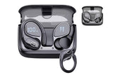 5.4 Bluetooth Earphones Wireless Earbuds Stereo Deep Bass Over Open-Ear Earphones-Rose Red V1263-JX-7541