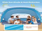 Beach Tent Sun Shelter for 6 Person, UPF 50 Protection, Portable Sun Shade Canopy with Carrying Bag V952-LCJCHTZPLCJCLXOXD001V0