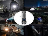 Powerful Pocket Flashlight Super Bright Waterproof Handheld Torch Rechargeable V1263-JX-4298