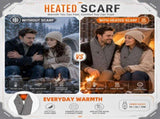 Stay Warm Anywhere with This USB-Powered Heated Scarf, Featuring Five Adjustable Heat Levels, Plush V1341-ZY-A2YNYYNZ-GREY-LONG