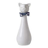 Handcrafted Cat Statue Ceramic Ashes Urn for Cats - Beloved Pet Cremation Urn, Funeral V1107-135-63463-YEL