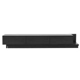Artiss Extendable TV Unit 200CM 3 Storage Drawers Dark Walnut & Black FURNI-N-EXT01-TV200-WDBK-AB