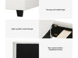Artiss Bed Frame King Single Size Boucle NEO BFRAME-H-NEO-KS-TED-AB