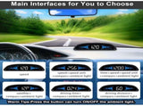 Car HUD GPS Speedometer, Universal Windshield Display with Overspeed Alarm, USB Plug and Play, 4 V1188-MS-520-090