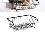 Kitchen Storage Basket Multifunctional Wall Mounted Punch Free Fruit and Vegetable Drainage Basket V1294-YM0901-3117240185811