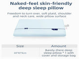 Blue Deep Sleep Slow Rebound Memory Foam Pillow with Washable Cover Storage Bag - Broad Surface V888-ELOSUNG55089-11