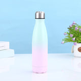 500Ml Rainbow color Coke Bottle Thermos outdoor thermos, Silver Easy Carry, Leak Proof, NO Spill or V1192-AZ-W-17052
