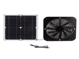 13.5 Inch Solar Powered Fan 100W Round Effective Cooling Solar Panel Fan Kit For Greenhouse Chicken V1294-YM0706-3113230242011