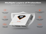 Hybrid Solar Inverter, 3500W, All in One Pure Sine Wave Power Inverter Charger, 220V AC, with V952-LWGPNKYTJ230DIY24V7
