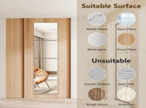 4 Pack Full Length Wall Mirror - 12 x 12 Inch Acrylic Mirror Tiles - Wall Stickers - Adhesive V1188-MS101-03300-1