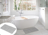 Non-Slip Shower Mat Grey Practical Hollow Design for Bathing 1Pc V1370-AZ4-14862