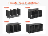 Literature Organizer, 24 Compartments Office Mailbox with Adjustable Shelves, Wooden Mailbox Sorter V952-WJJEKBHB24G93KUELV0