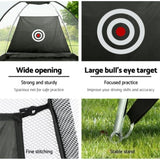 Everfit 3M Golf Practice Net Portable Training Aid Driving Target Tent Black TENT-C-GOLF-BK